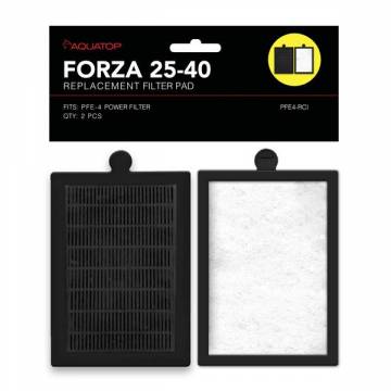 AQUATOP PFE4-RCI FORZA 25-40 Replacement Filter Inserts with Premium Activated Carbon