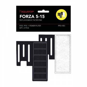 AQUATOP PFE1-RCI FORZA 5-15 Replacement Filter Inserts with Premium Activated Carbon