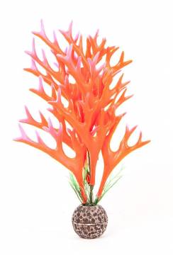AQUATOP PD-BH60 8 Inch Multi-colored Pink and Red Staghorn Plant Decor