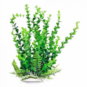 AQUATOP 6" - 20" Green Bacopa-like Aquarium Plant with Weighted Base