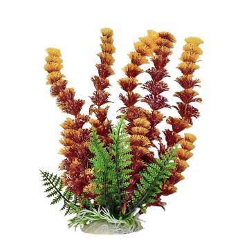 AQUATOP 6" - 20" Fire Rustic Cabomba-like Aquarium Plant with Weighted Base