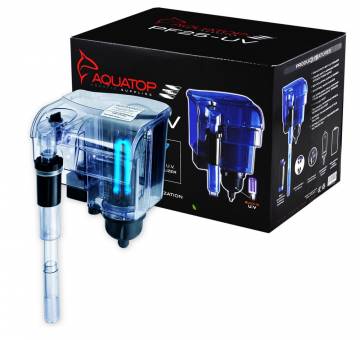 AQUATOP PF25-UV 90 GPH Power Filter w/ 7W UV Sterilizer