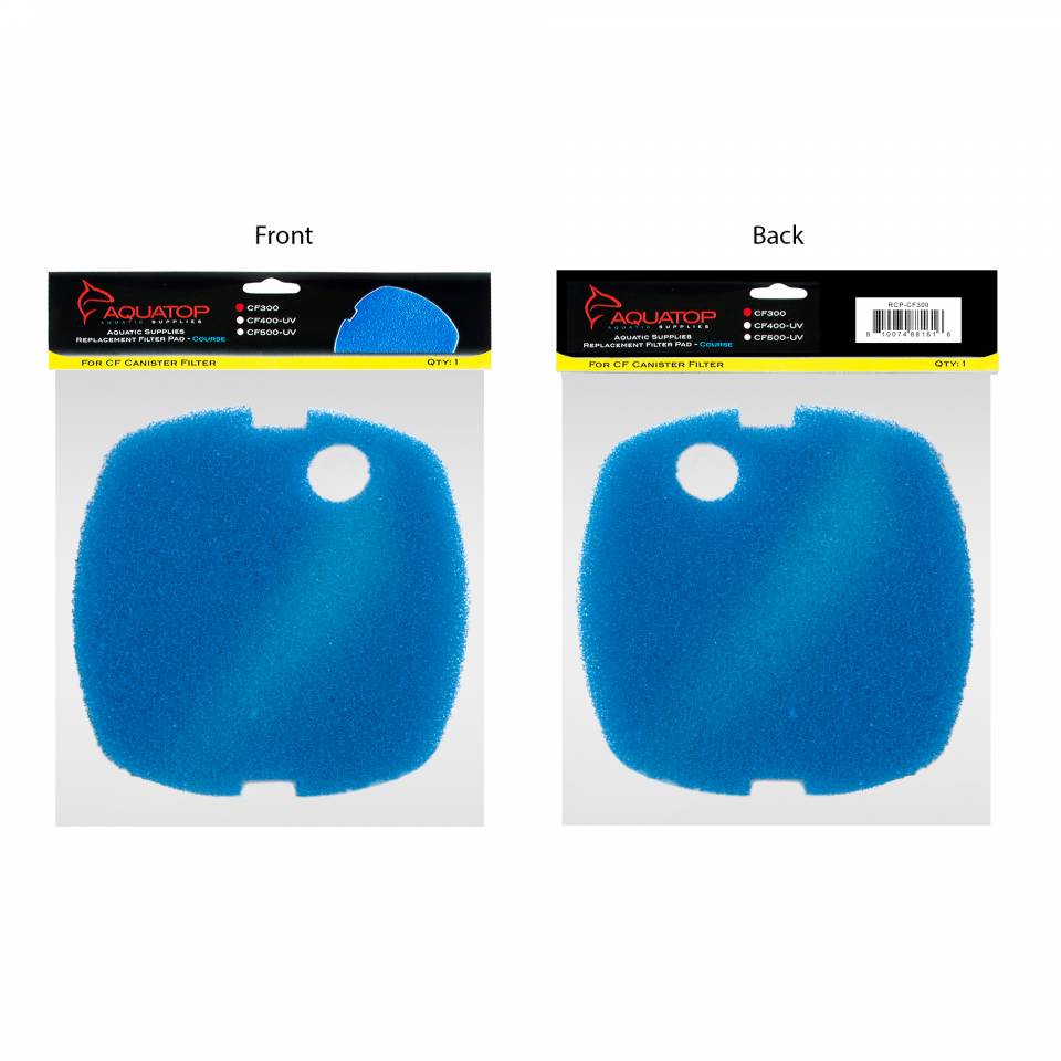 AQUATOP AF300400-RSP Replacement Black Sponge Pad for the AF300/AF400