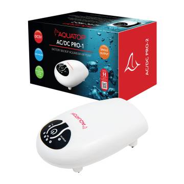 AQUATOP Pro AC/DC Air Pump, Single Outlet - USB Rechargeable for Emergency Backup, ACDC-PRO1