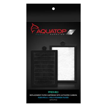 AQUATOP Forza Replacement Inserts with Premium Activated Carbon for PFE-9 Power Filter, PFE9-RCI